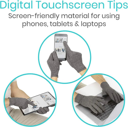 Thermische Winterhandschoenen met Touchscreen & Magnetische Therapie - Winddichte Warme Handschoenen voor Artritis, Reuma, Koude Handen en Pijnverlichting - Geschikt voor Mannen en Vrouwen